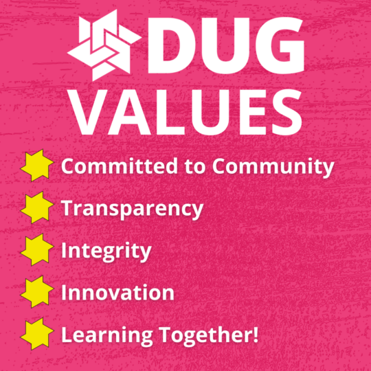 DUG Core Values