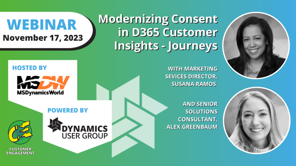 Modernizing Consent in D365 Customer Insights – Journeys - Dynamics ...